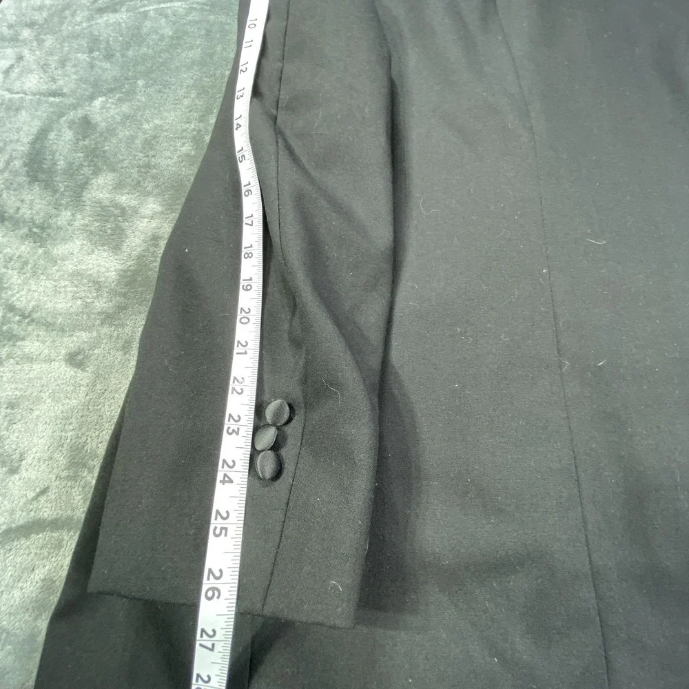 Vtg Christian‎ Dior Blazer Men 46L Black Grand Luxe Jacket Sport Coat USA Made